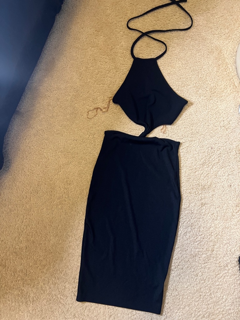 Black Maxi Cut Out Dress